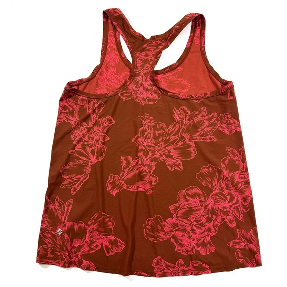 Athleta Ultimate Scoop Neck Racerback Tank Top Astral Blooms - Picture 2 of 8